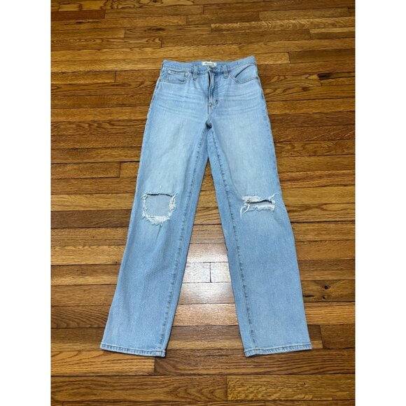 Madewell Womens Jeans Sz 26 The Perfect Vintage Straight High Rise Denim Pants - Picture 1 of 6